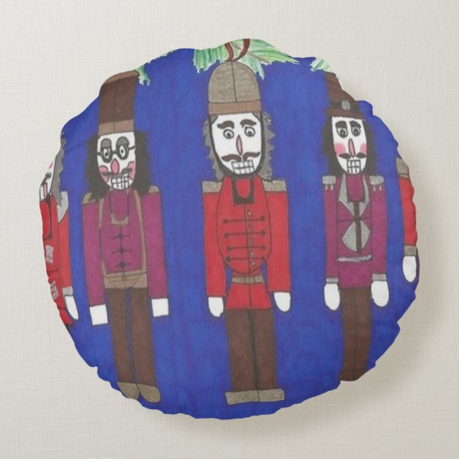 Almofada Redonda Nozes de Natal (Verso)