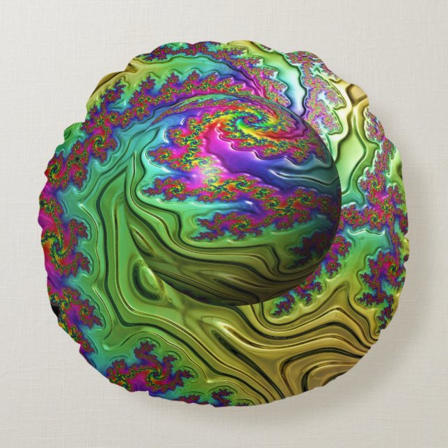 Almofada Redonda Nuvem Cósmica (Frente)