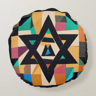 Almofada Redonda Nuvem de Encaixe