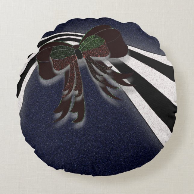 Almofada Redonda O Arco de Natal - (Frente)