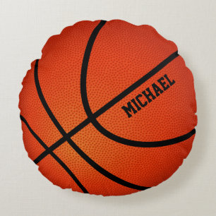 Almofada Redonda O basquetebol caçoa o nome personalizado