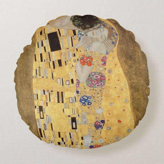 Almofada Redonda O beijo, 1907-08 3 (Frente)