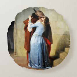 Almofada Redonda O Beijo - Francesco Hayez Il Bacio 