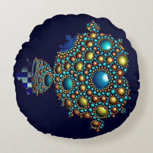 Almofada Redonda O famoso conjunto de Mandelbrot