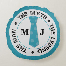 Almofada Redonda O homem o mito da legenda nome personalizado