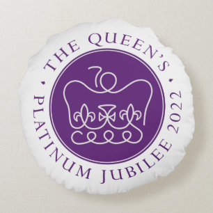 Almofada Redonda O Jubileu Platinum da Rainha