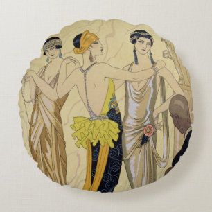 Almofada Redonda O julgamento de Paris, 1920-30 (impressão do