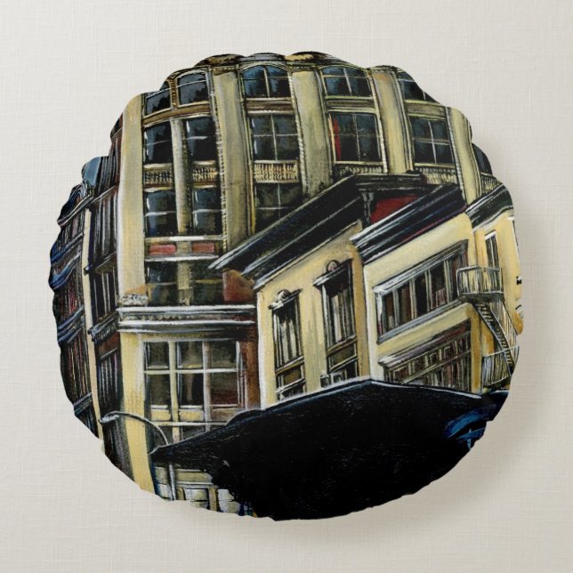 Almofada Redonda O melhor da Broadway, Nova Iorque (Frente)