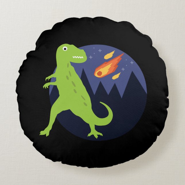 Almofada Redonda O meteorito que colou (Frente)