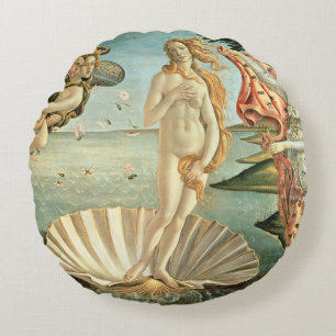 Almofada Redonda O nascimento de Venus, c.1485 (tempera em canvas)