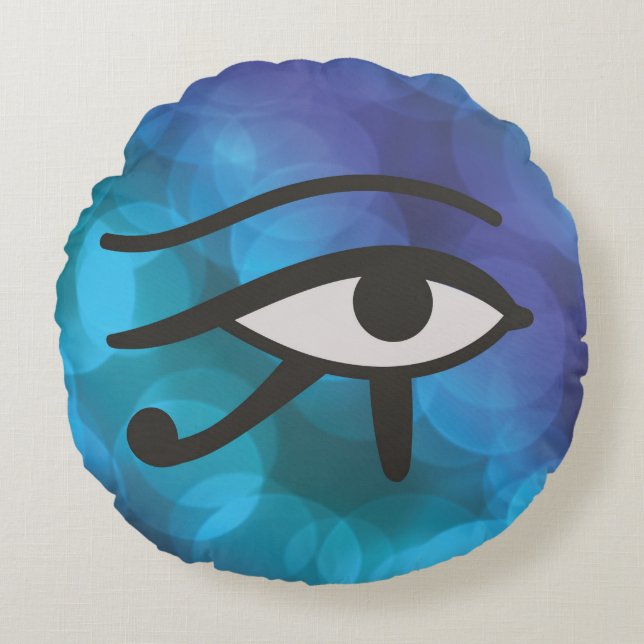 Almofada Redonda O Olho das Huros (Frente)