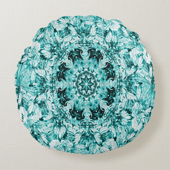 Almofada Redonda O Prazer da Sereia...... (Frente)