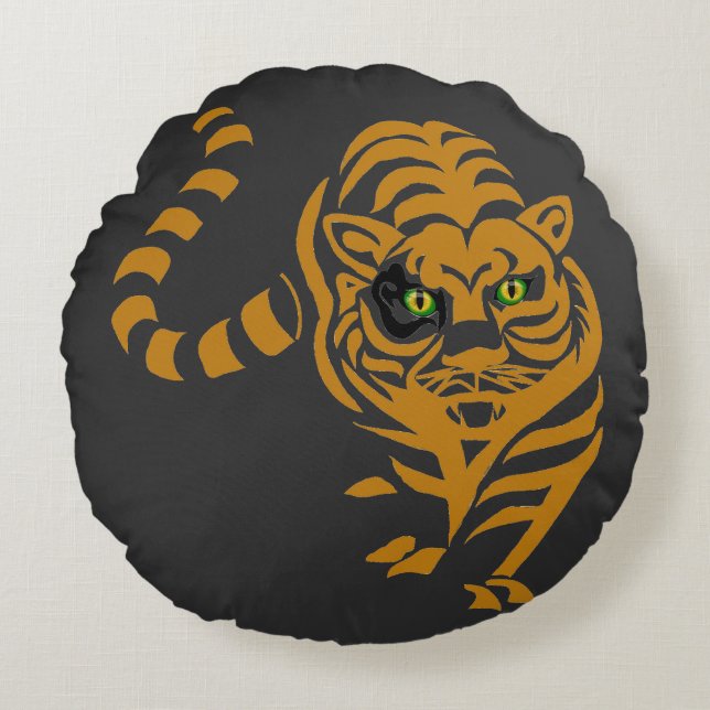 Almofada Redonda O que alimenta o seu felino (Frente)