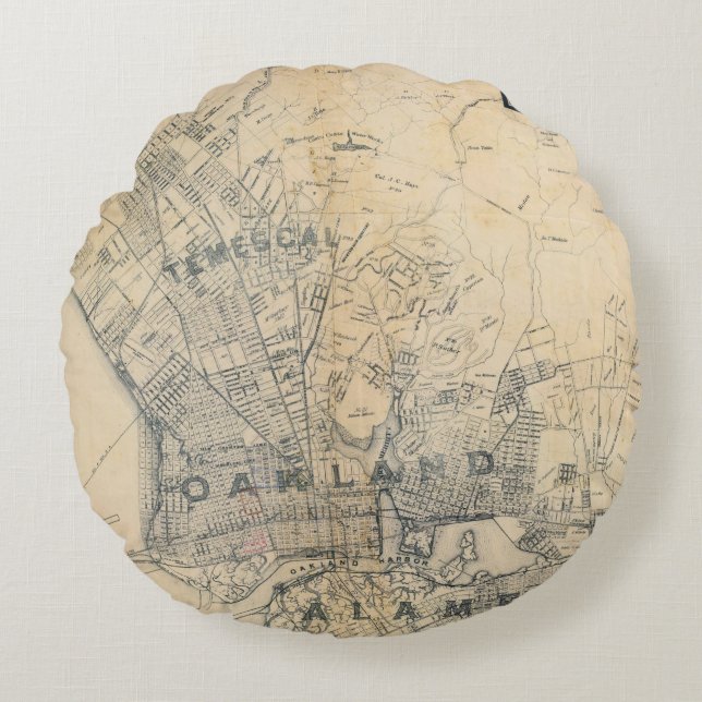 Almofada Redonda Oakland, Berkeley, Alameda (Frente)