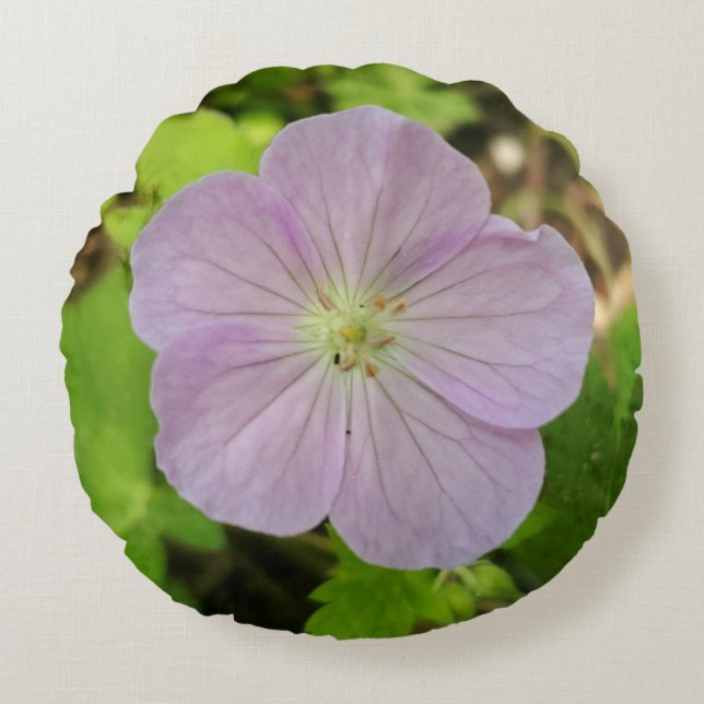 Almofada Redonda Oakwoods Metropark Wild Geranium (Frente)