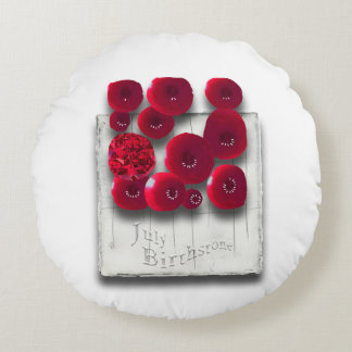 Almofada Redonda objet_4_variantes sobre o rubi