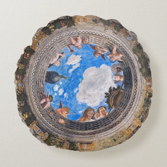 Almofada Redonda Oculus, Câmara Bridal, Câmera Picta (Frente)