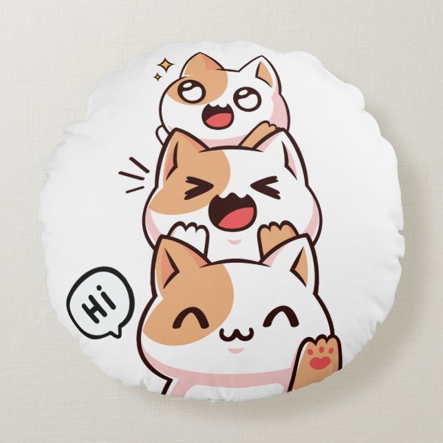 Almofada Redonda Oi. (Frente)