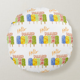 Almofada Redonda oi, sorvete de verão