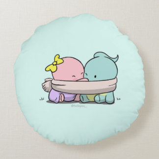 Almofada Redonda Olá Travesseiro Pou