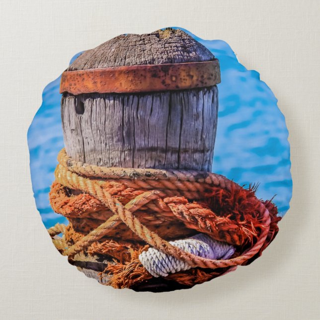 Almofada Redonda Old Mooring Bollard (Verso)