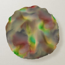 Olho de vidro em vermelho e verde limão em tons de