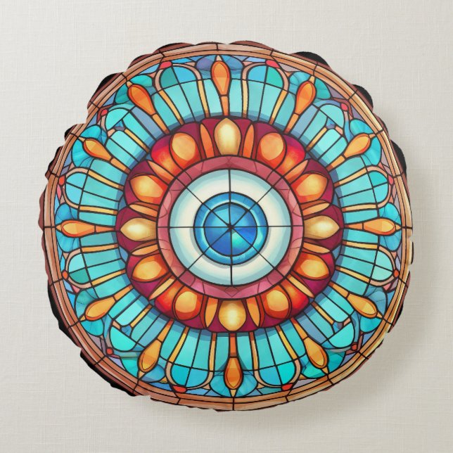 Almofada Redonda Olho do Dragão (Frente)