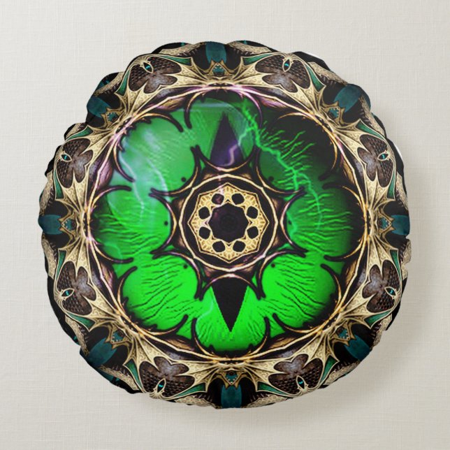 Almofada Redonda Olho do Dragão (Frente)