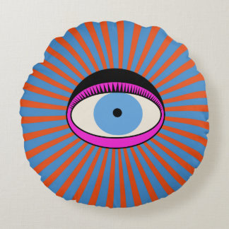 Almofada Redonda Olho Radiante