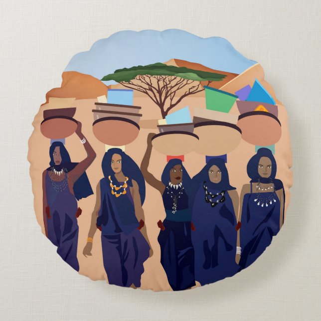 Almofada Redonda Onde estão os bebês? (Frente)