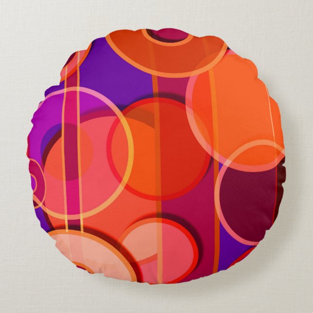 Almofada Redonda Op Art #23 (Frente)