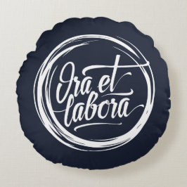 Almofada Redonda Ora et labora