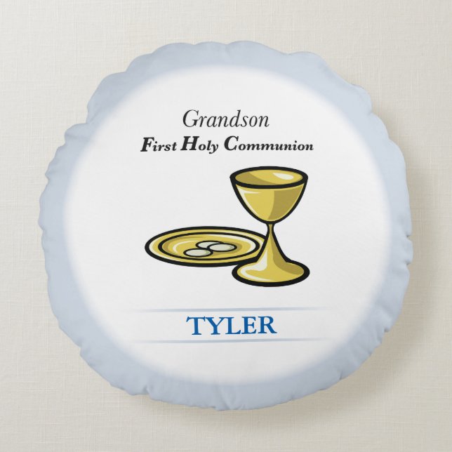 Almofada Redonda Órgão comunal e neto de sangue (Frente)