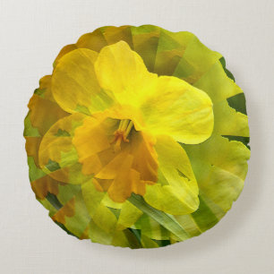 Almofada Redonda Origami Daffodil.......