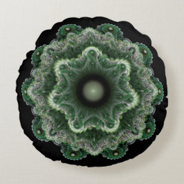 Almofada Redonda Ornamento fantasia fractal