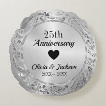 Ornamento Floral de Prata