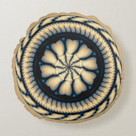 Almofada Redonda Ornamento redondo moderno em espiral