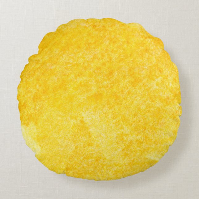 Almofada Redonda Ouro abstrato de fundo abstrato, arte, fundo (Frente)