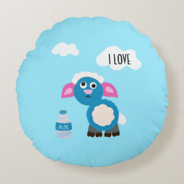 Almofada Redonda Ovinos e Laticínios