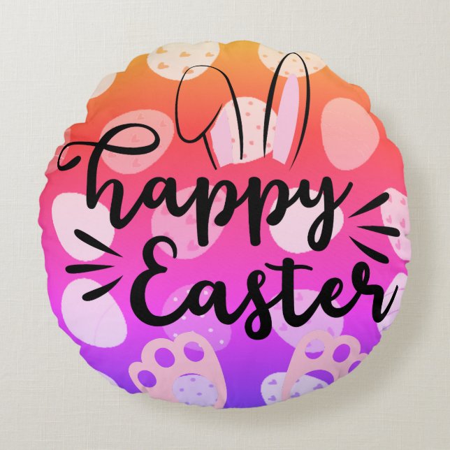 Almofada Redonda ovo de cor diferente (Frente)