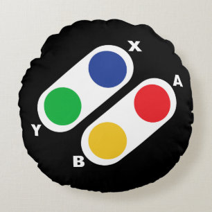 Almofada Redonda Pad do Controlador de Jogos de Vídeo do Travesseir