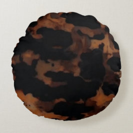 Almofada Redonda Padrão contínuo de casco de tartaruga, elegante ca
