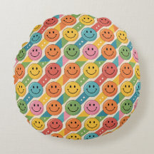 Padrão de Emoji de Sorriso Feliz Colorido