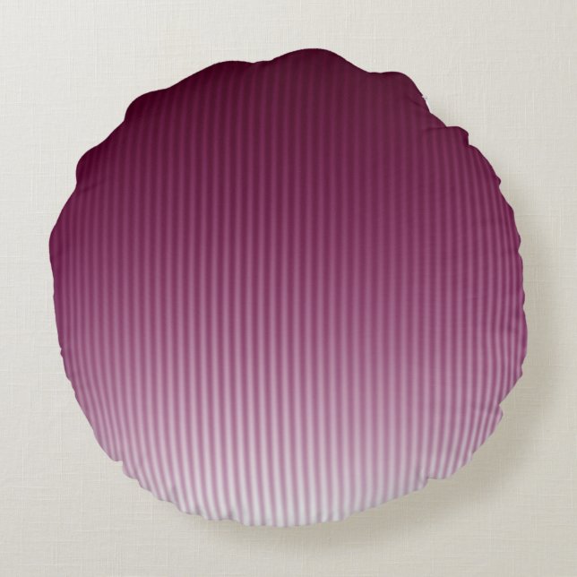 Almofada Redonda Padrão de Faixa Vermelha Legal de Grelha de Na mod (Verso)