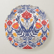 Padrão de flores folclóricas