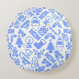 Almofada Redonda Padrão de Natal 07.nbg