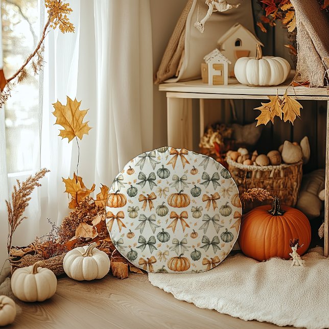 Almofada Redonda Padrão de queda do Arco (Criador carregado)