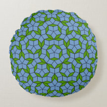 Padrão de Rhombus Penrose Verde e Azul