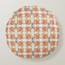 Padrão de Textil Embroiderado com Folhas de Outono