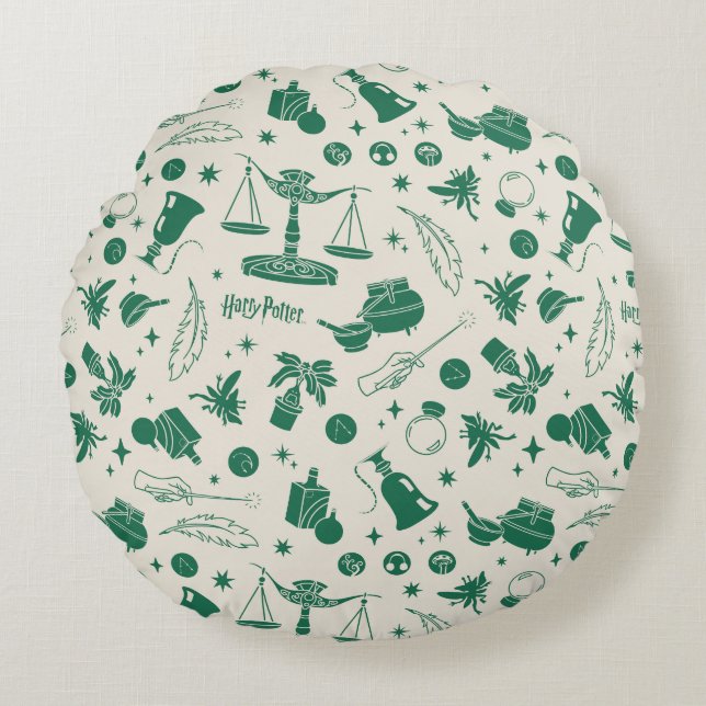 Almofada Redonda Padrão do Clube Classe HOGWARTS™ (Frente)